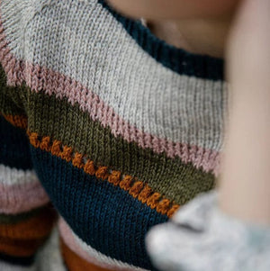 Louie & Lola Yarns Stratified Sweater Yarn Kit - Lexington Woolies Cormo DK