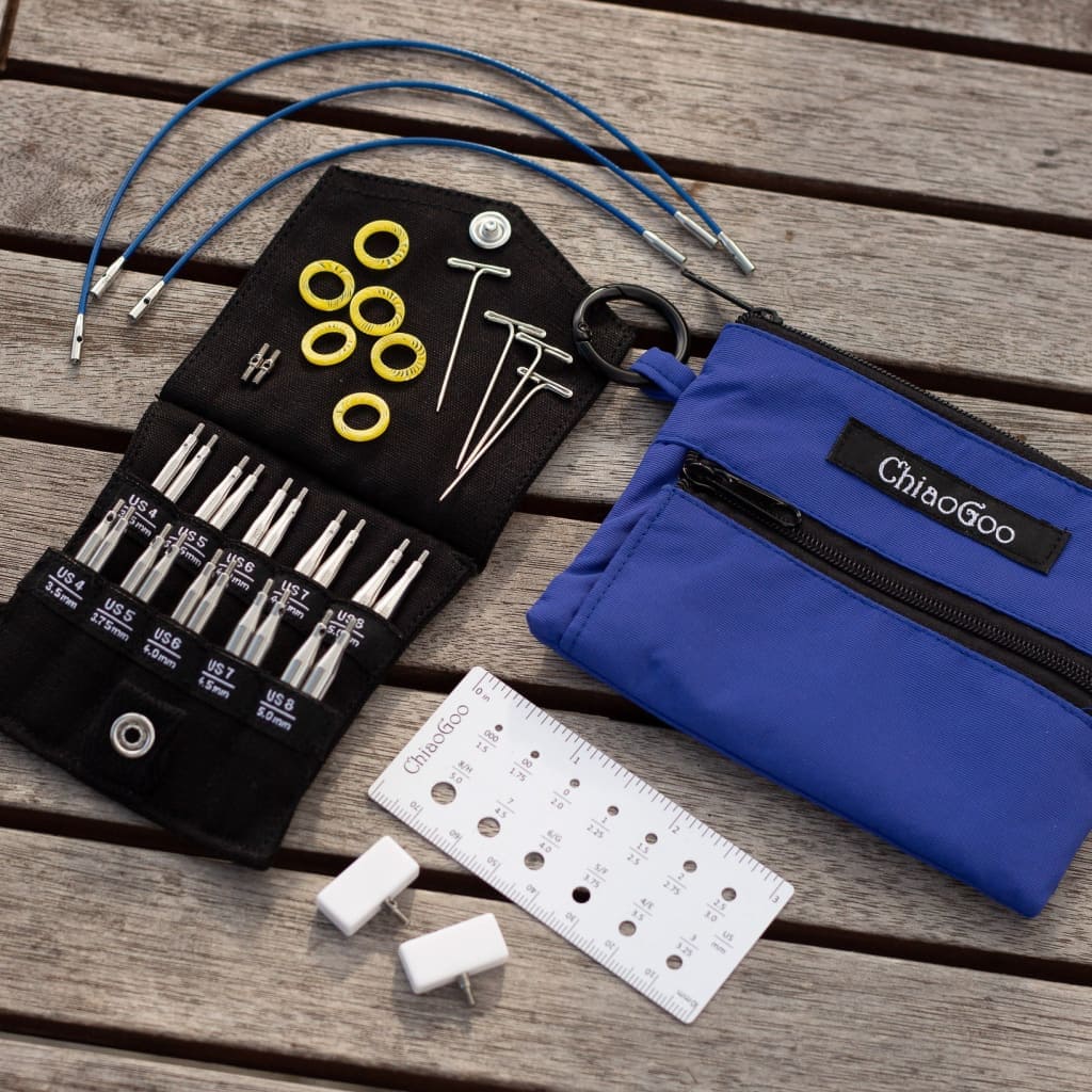 Chiaogoo Chiaogoo TWIST Shorties Blue Lace Interchangeable Needle Set