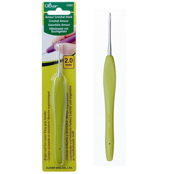 Clover 2mm Clover Amour Crochet Hooks