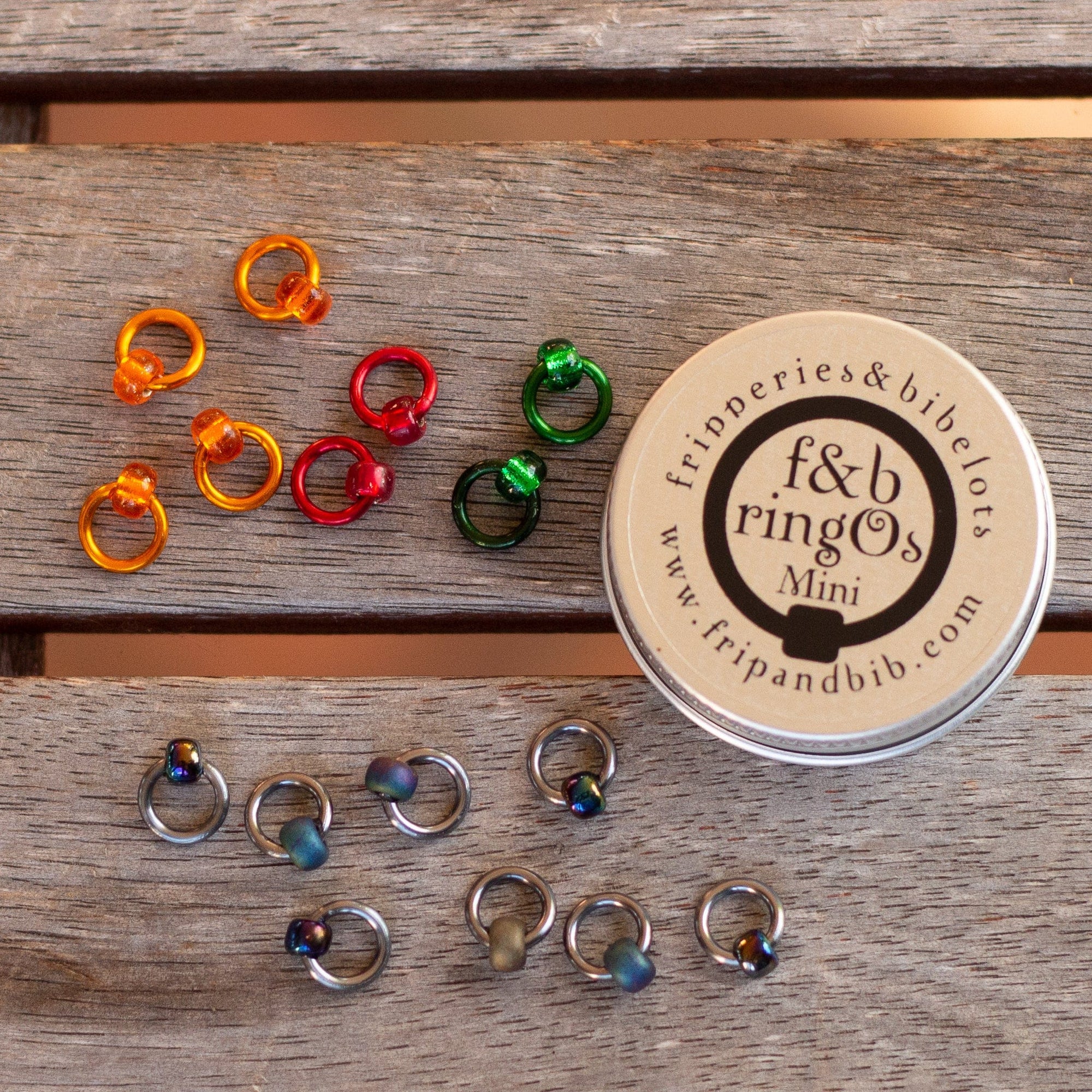 Fripperies & Bibelots Fripperies & Bibelots RingOs Mini Oil Slick Stitch Markers