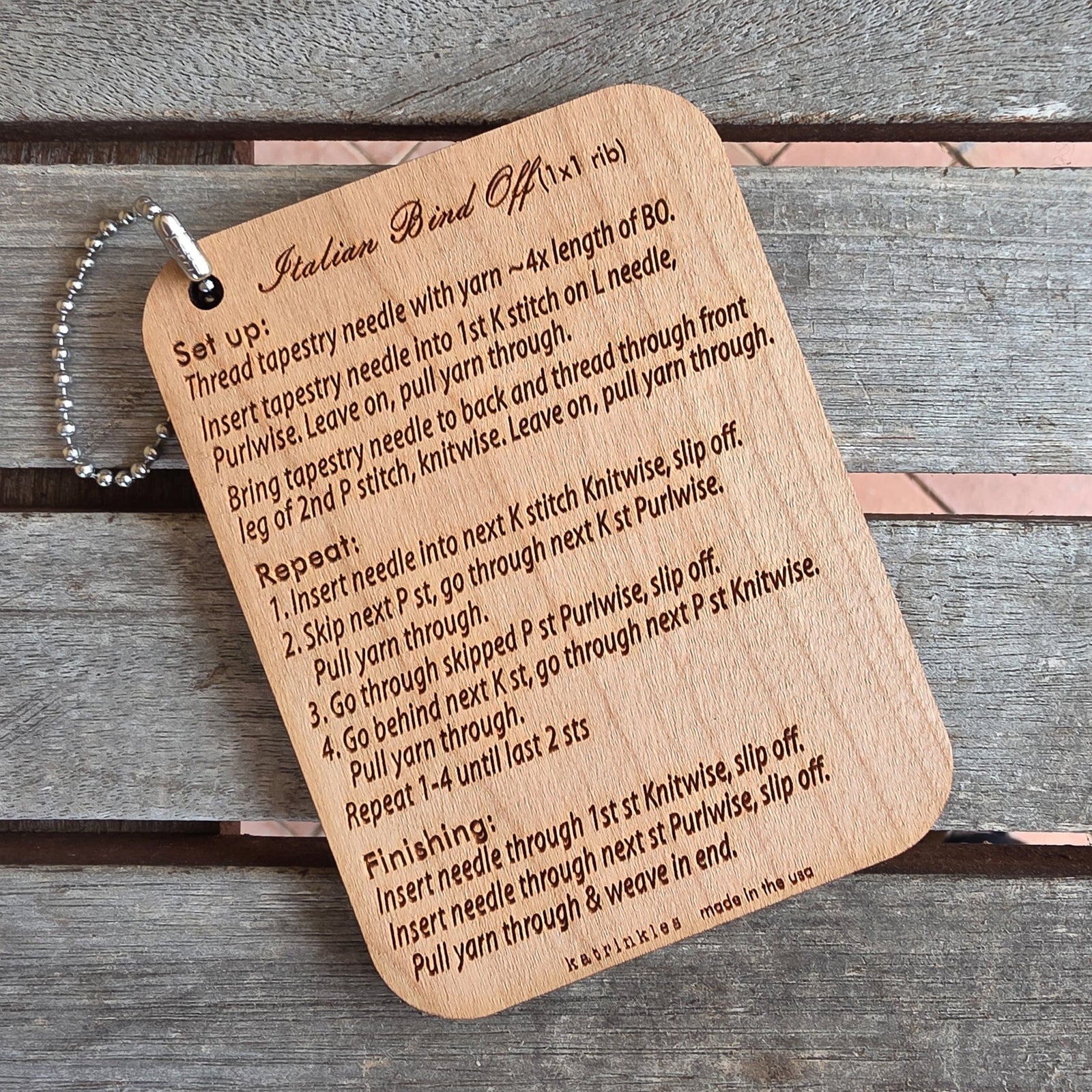 Katrinkles Art & Crafting Tool Accessories Italian Bind Off Tool