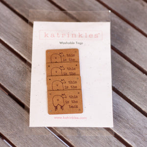 Katrinkles Art & Crafting Tool Accessories This is the back "Backside" Faux Suede Tags