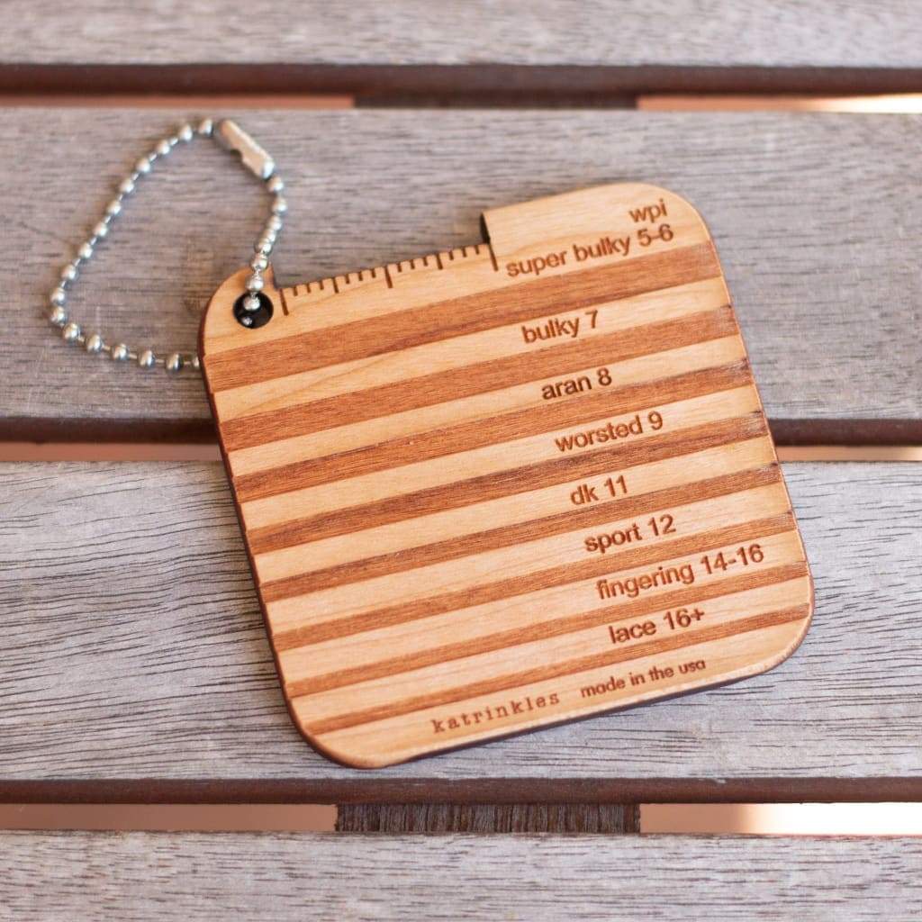 Katrinkles Art & Crafting Tool Accessories WPI Yarn Weight Gauge with Lines Mini Tool