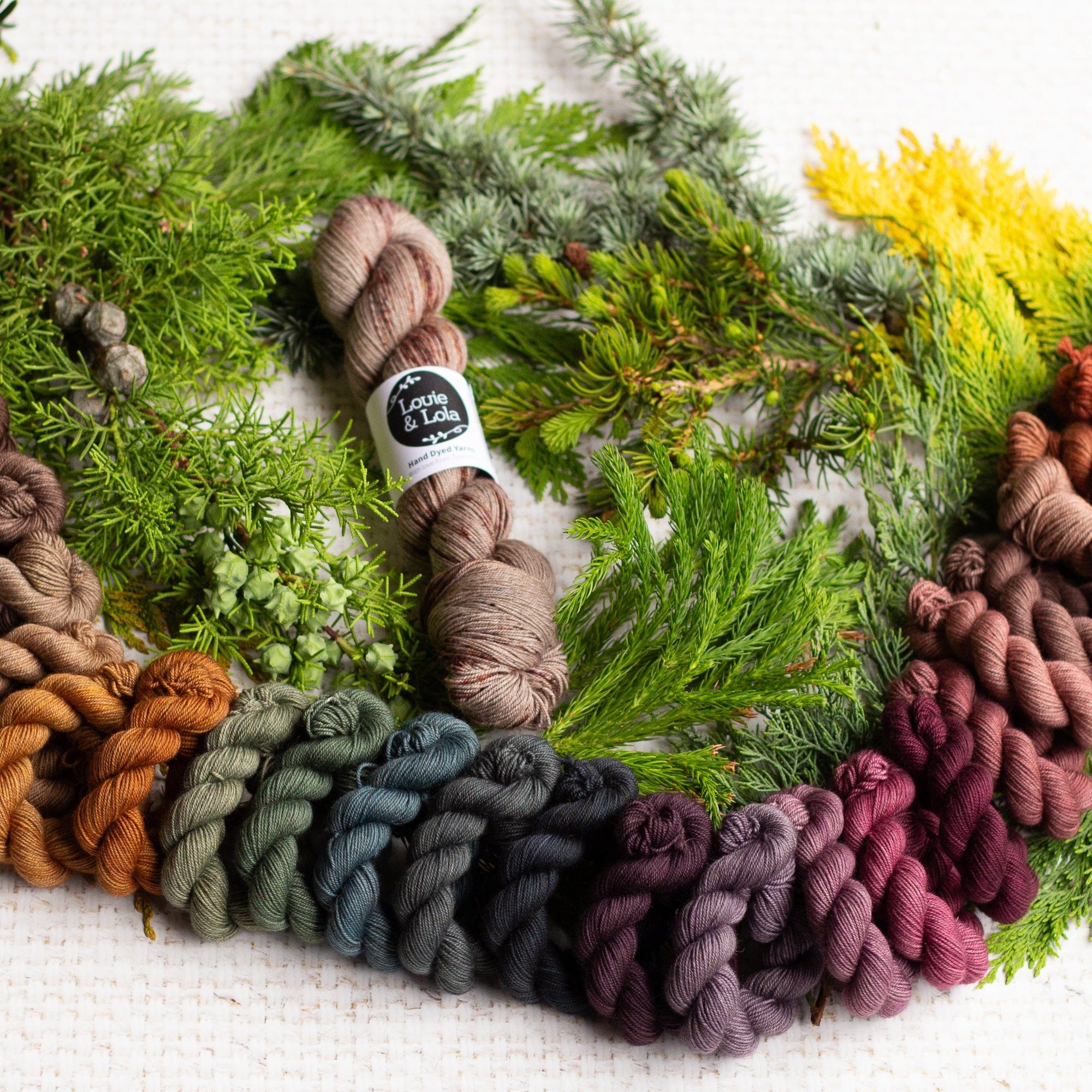 Louie & Lola Yarns Advent Calendar Gingerbread Haus 2023 Advent Set - Merino Silk Yak DK PRE-ORDER