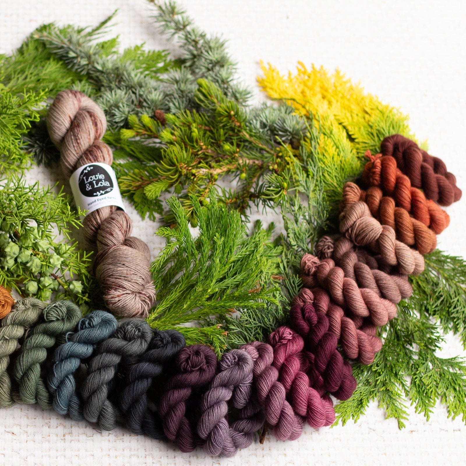 Louie & Lola Yarns Advent Calendar Gingerbread Haus 2023 Advent Set - Merino Silk Yak DK PRE-ORDER