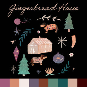 Louie & Lola Yarns Advent Calendar Gingerbread Haus Merino Silk Yak DK Advent Box