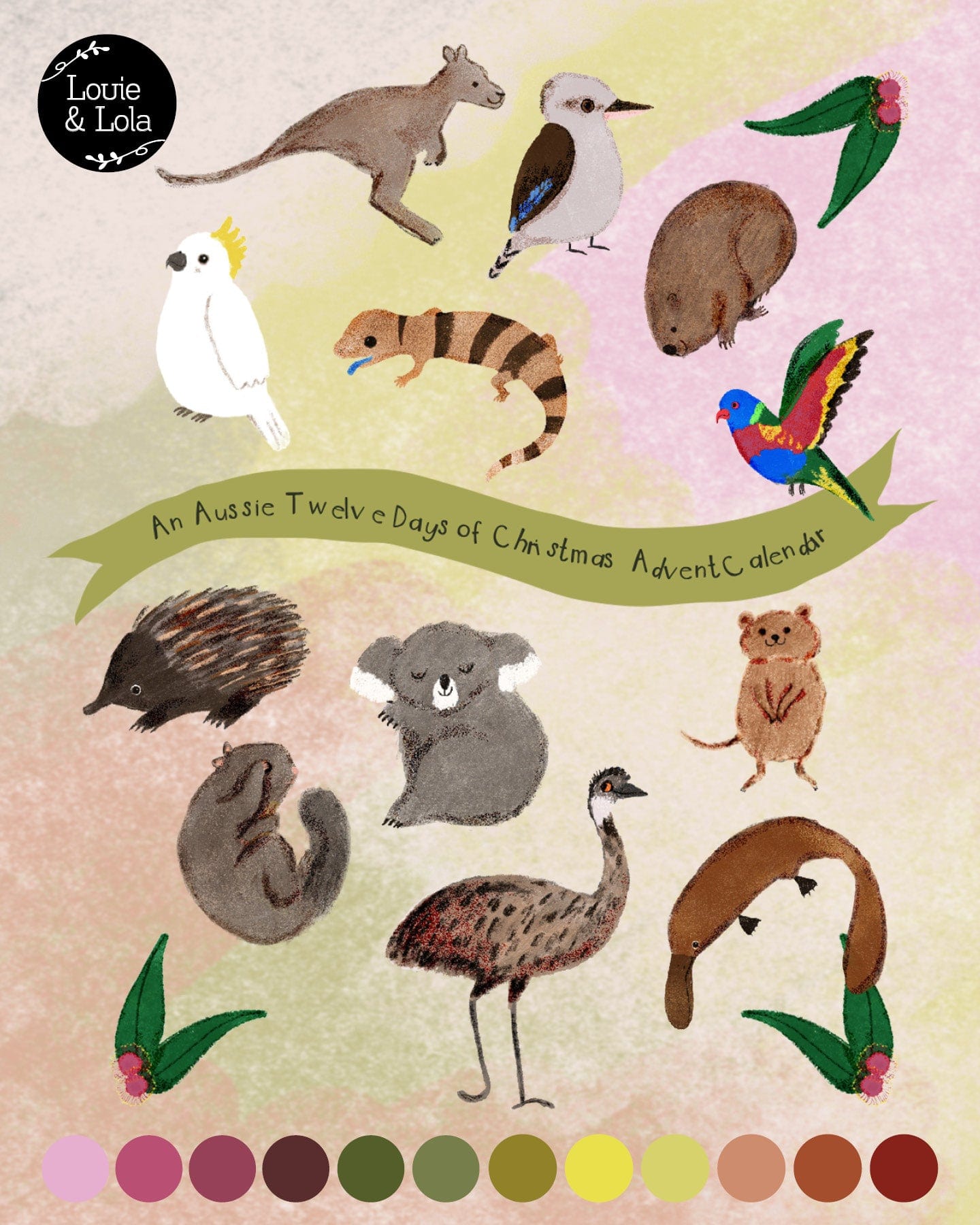 Louie & Lola Yarns Advent Calendar Louie & Lola Yarns - 'An Aussie 12 Days of Christmas' Yarn Advent Calendar PRE-ORDER