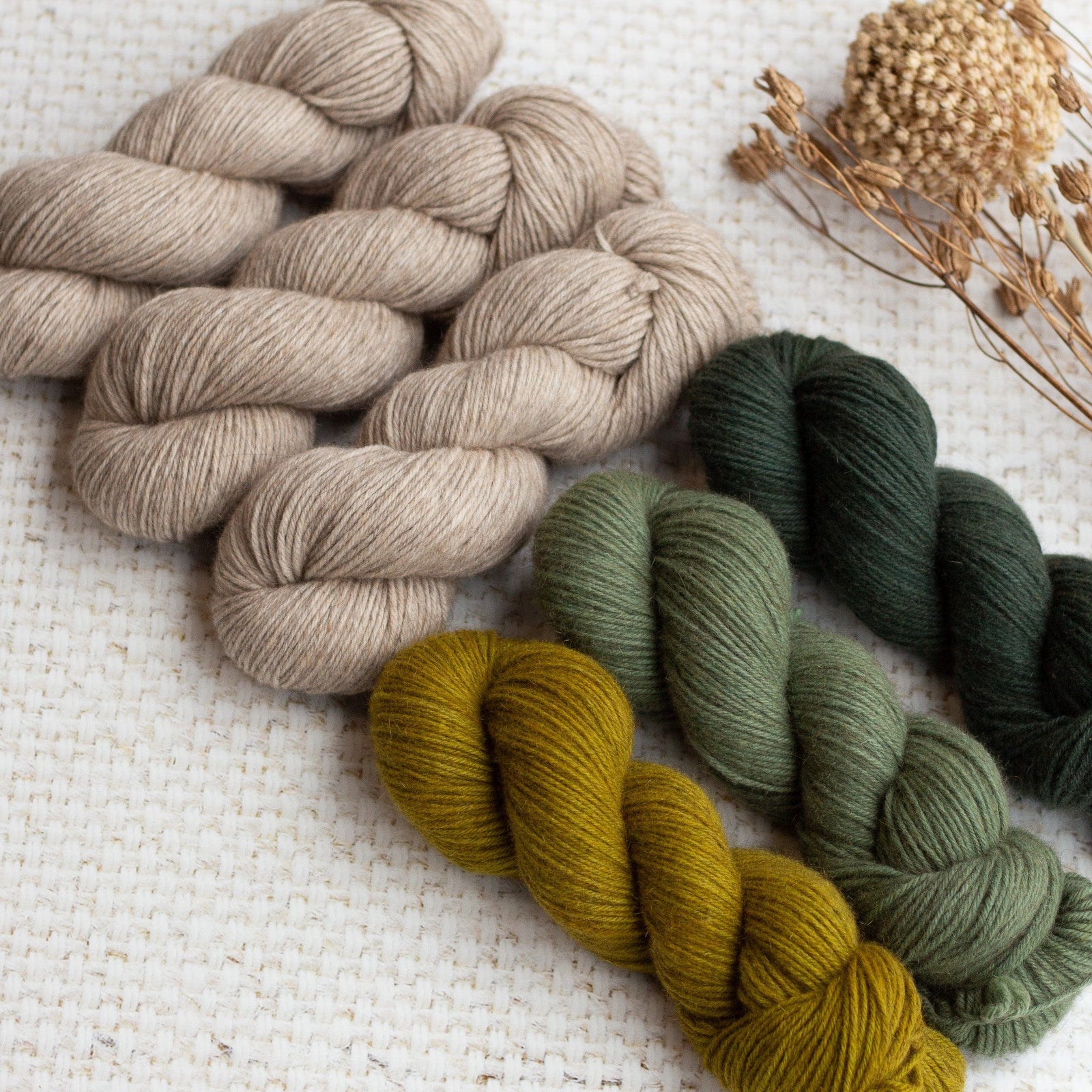 Louie & Lola Yarns Alma Cardigan Fade Kit - Natural & Pear