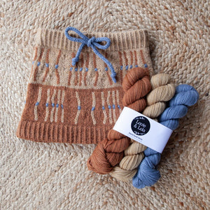 Louie & Lola Yarns Bay of Fires Snow Gum Cowl - Yarn Kit PRE-ORDER