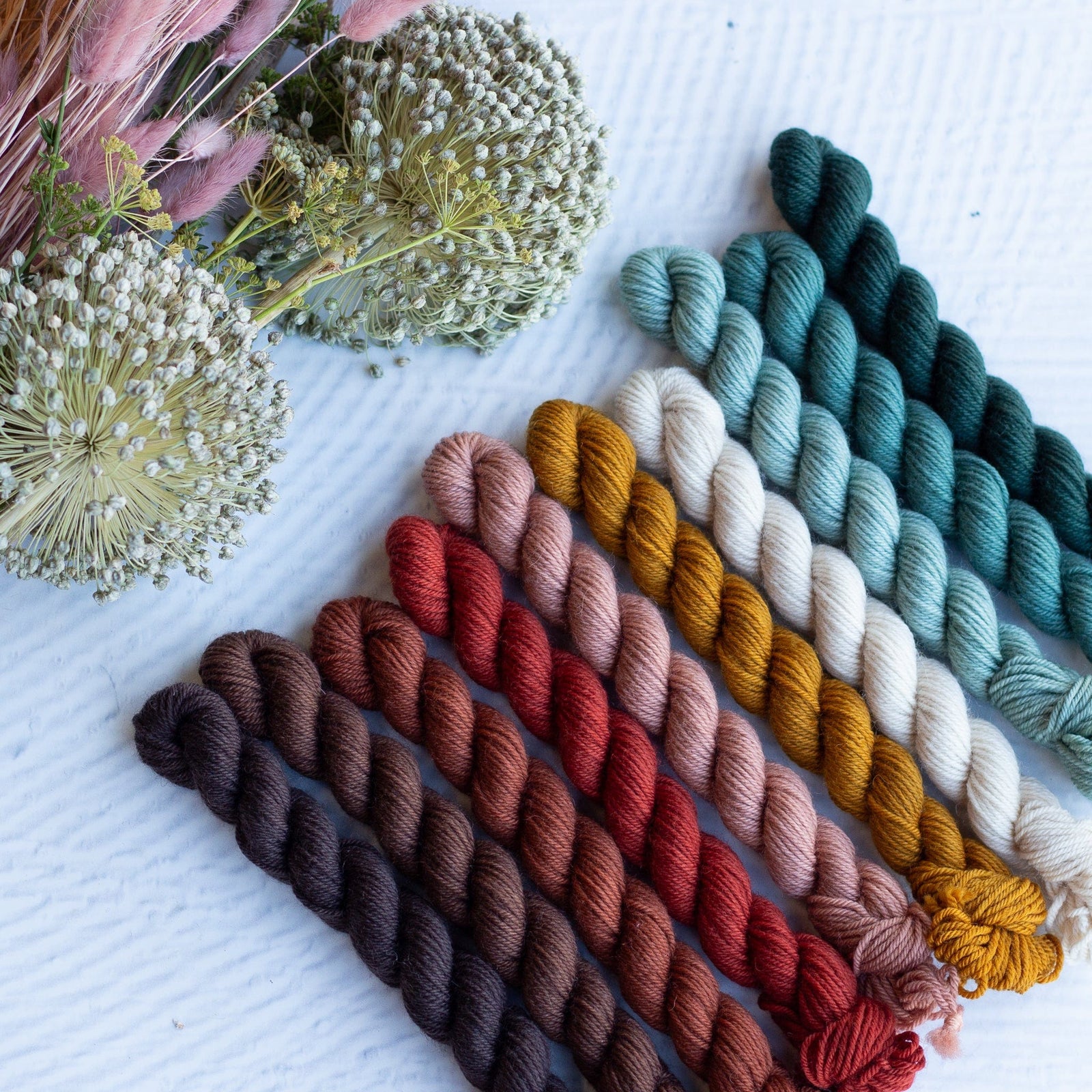 Louie & Lola Yarns BFL DK - Autumn Mini Skein Set