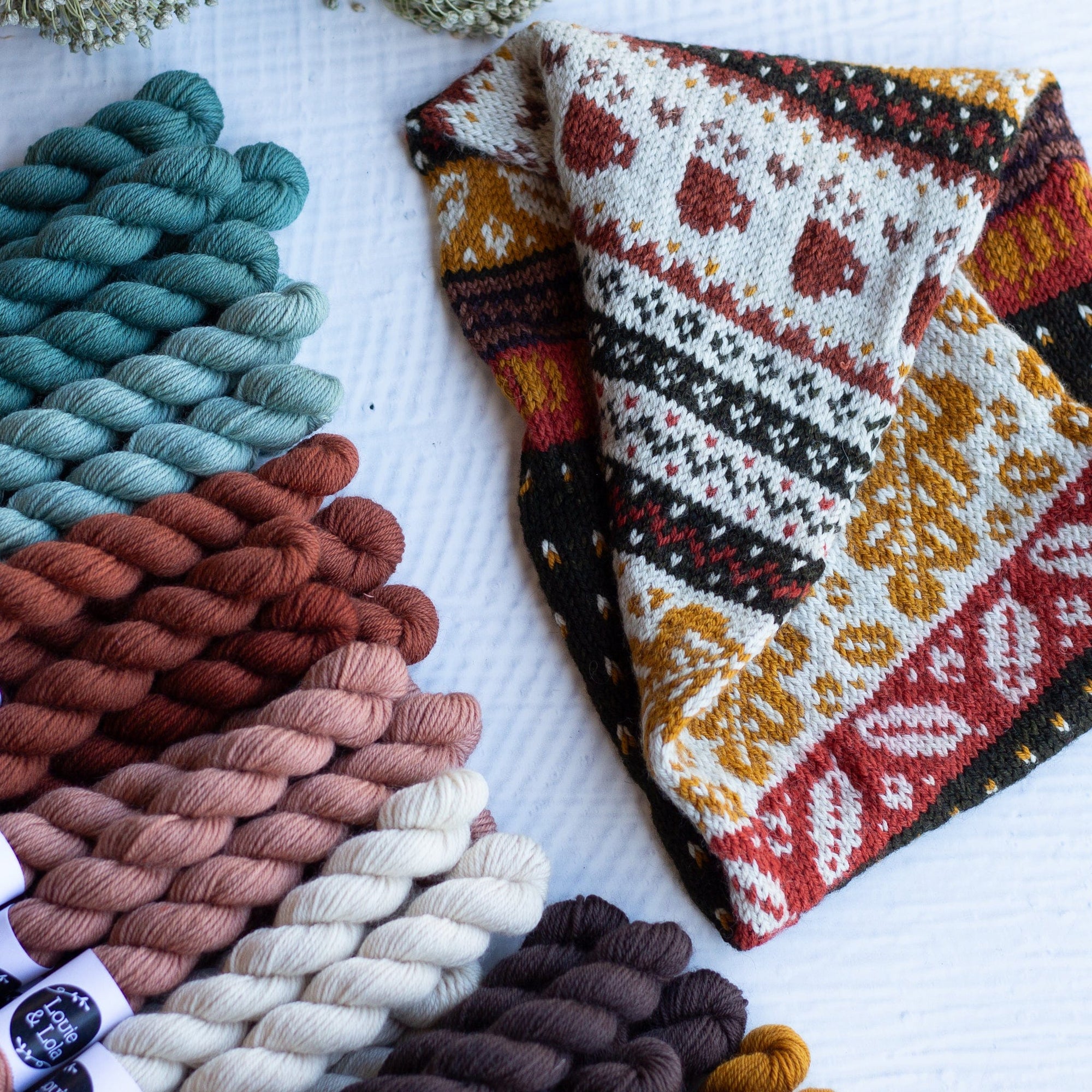 Louie & Lola Yarns BFL DK - Autumn Mini Skein Set