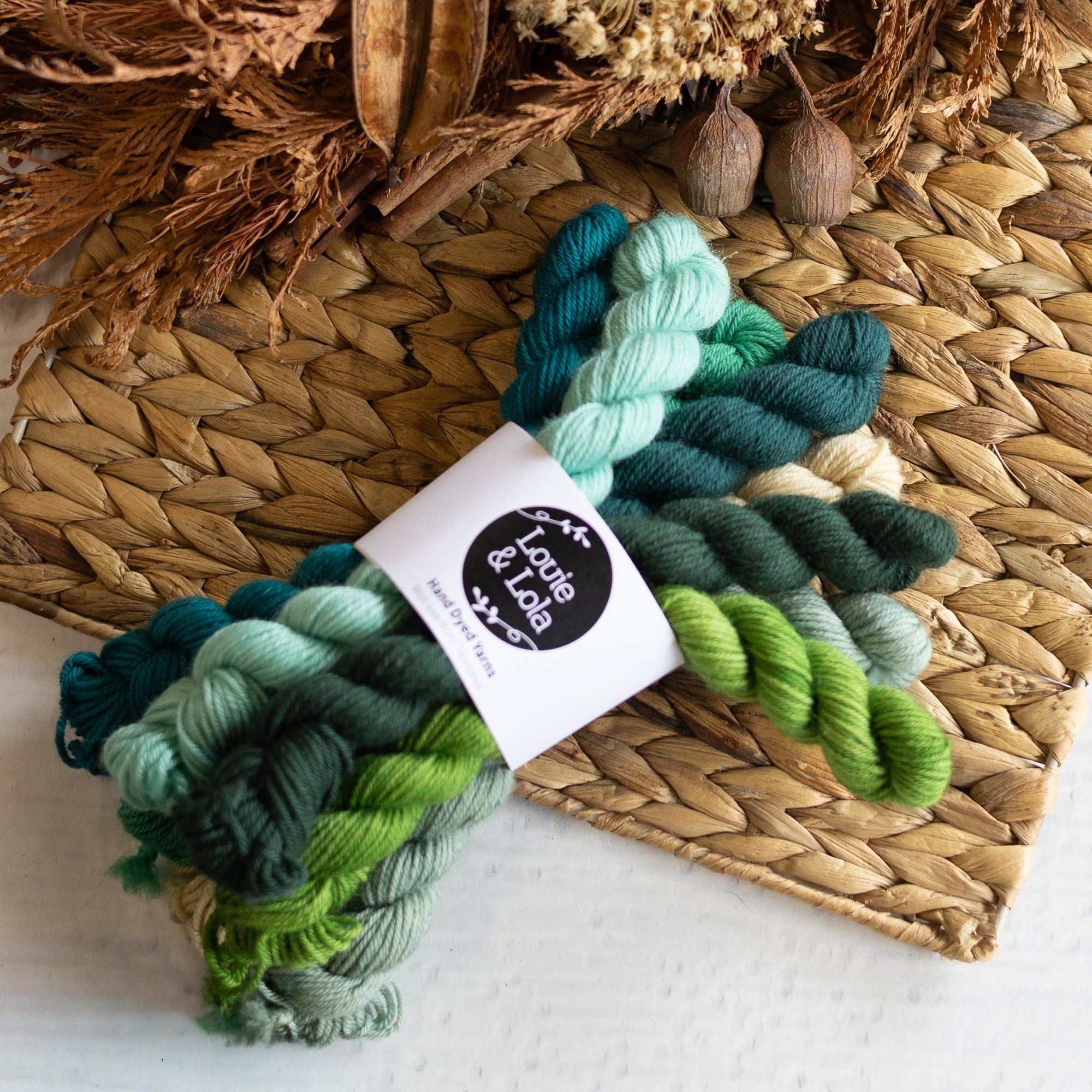 Louie & Lola Yarns BFL DK - Knitvent Mini Set 10