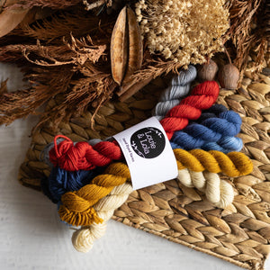 Louie & Lola Yarns BFL DK - Knitvent Mini Set 6