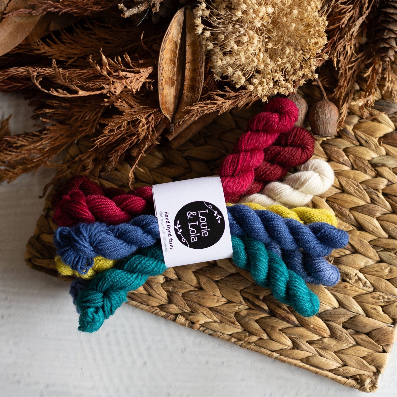 Louie & Lola Yarns BFL DK - Knitvent Mini Set 7