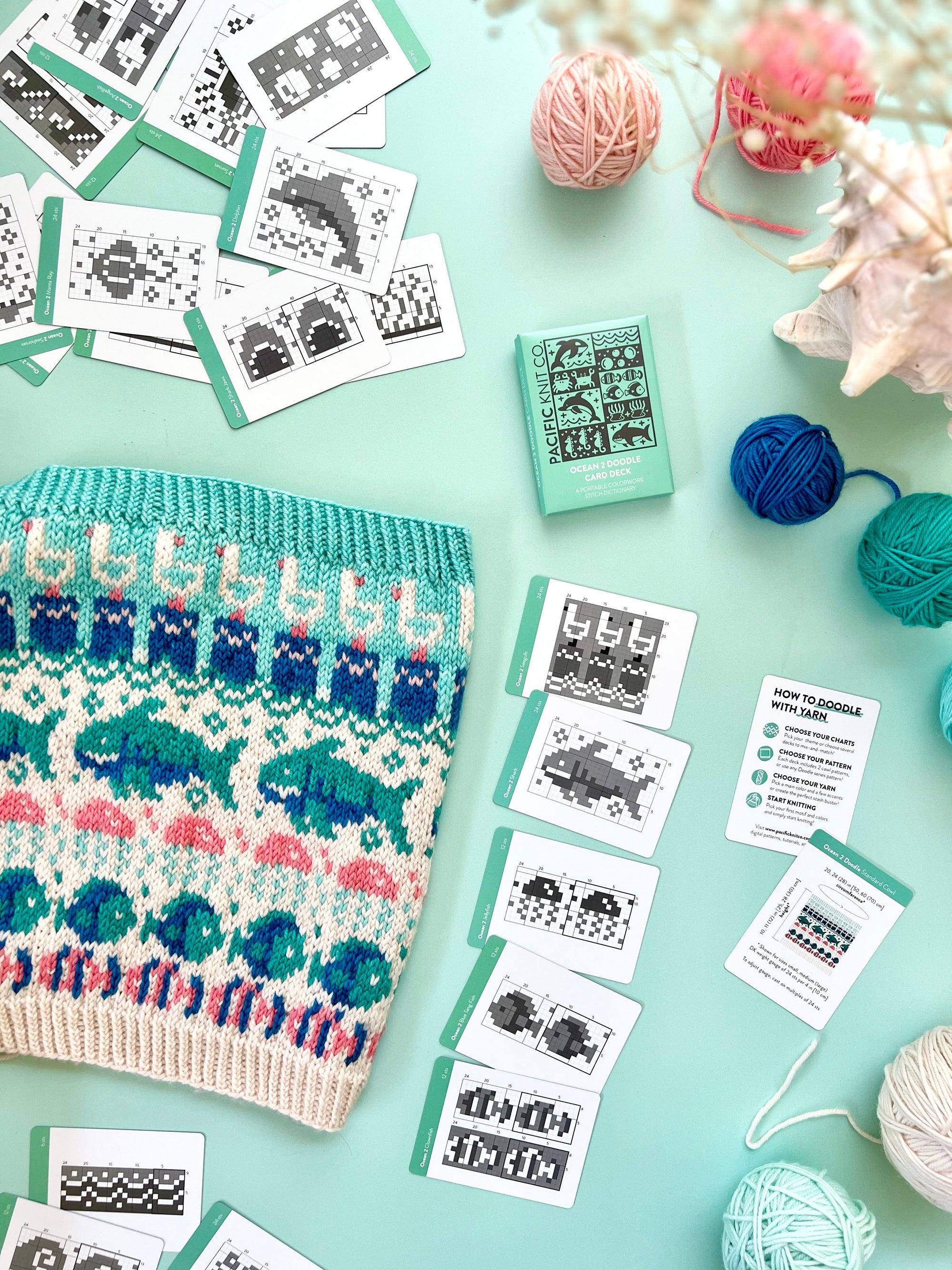 Louie & Lola Yarns BFL DK - Ocean Mini Skein Set