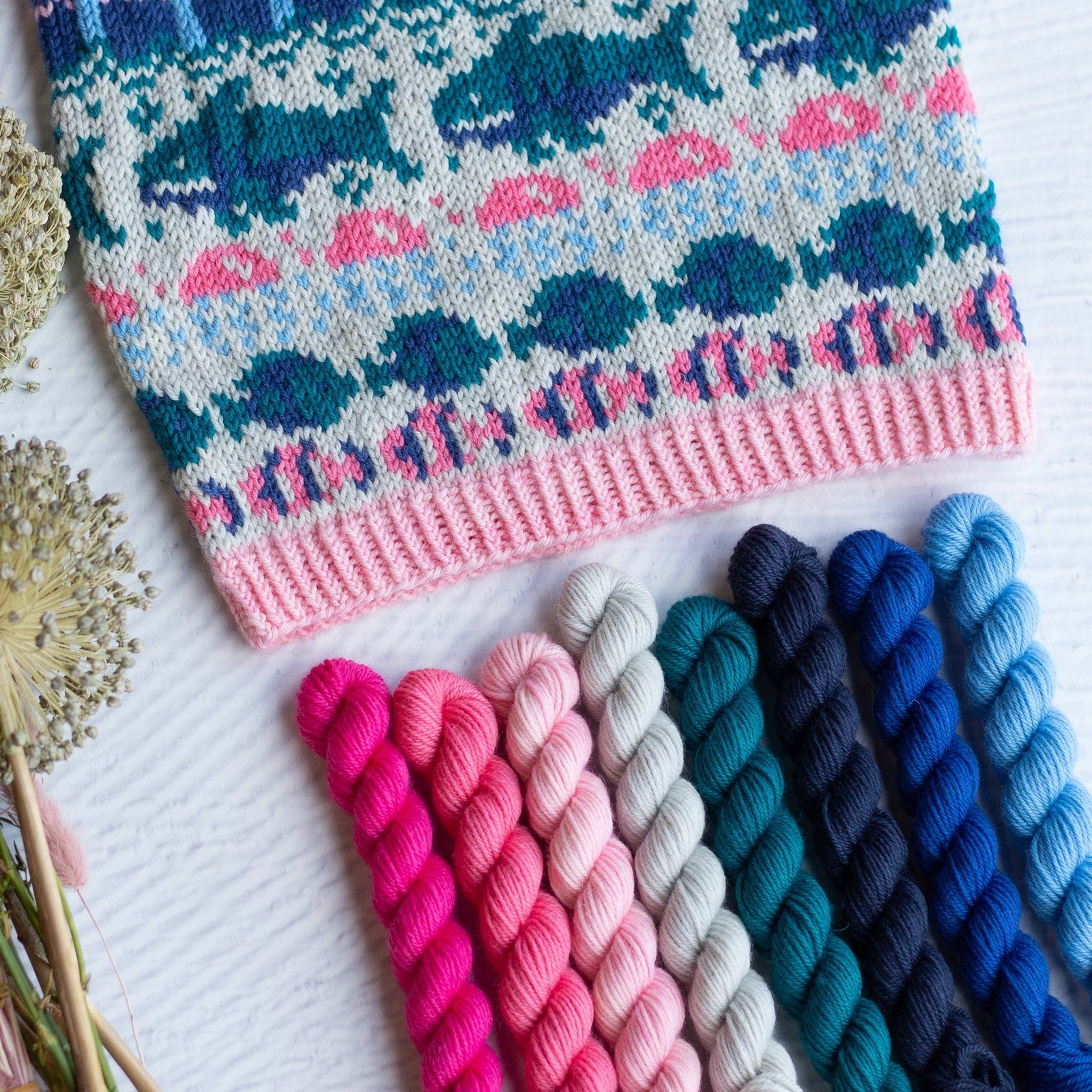 Louie & Lola Yarns BFL DK - Ocean Mini Skein Set