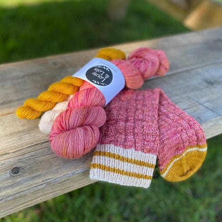 Louie & Lola Yarns BFL Nylon Fingering - Hope & Sunshine Sock Set