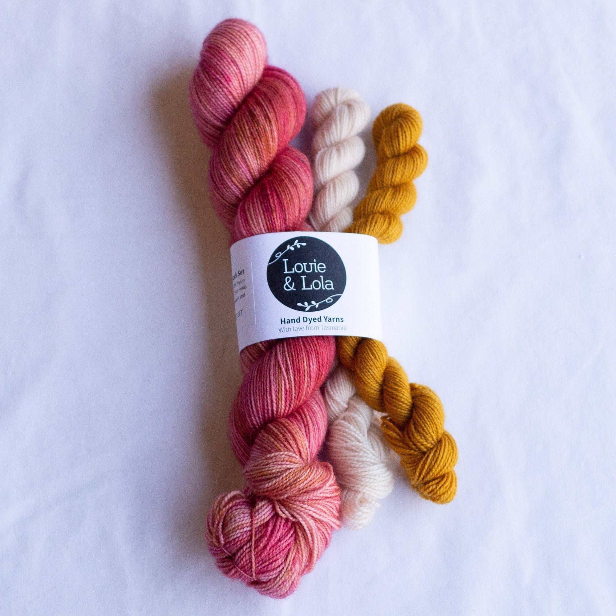 Louie & Lola Yarns BFL Nylon Fingering - Hope & Sunshine Sock Set