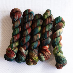 Louie & Lola Yarns BFL Nylon Fingering - River & Rust (OOAK)