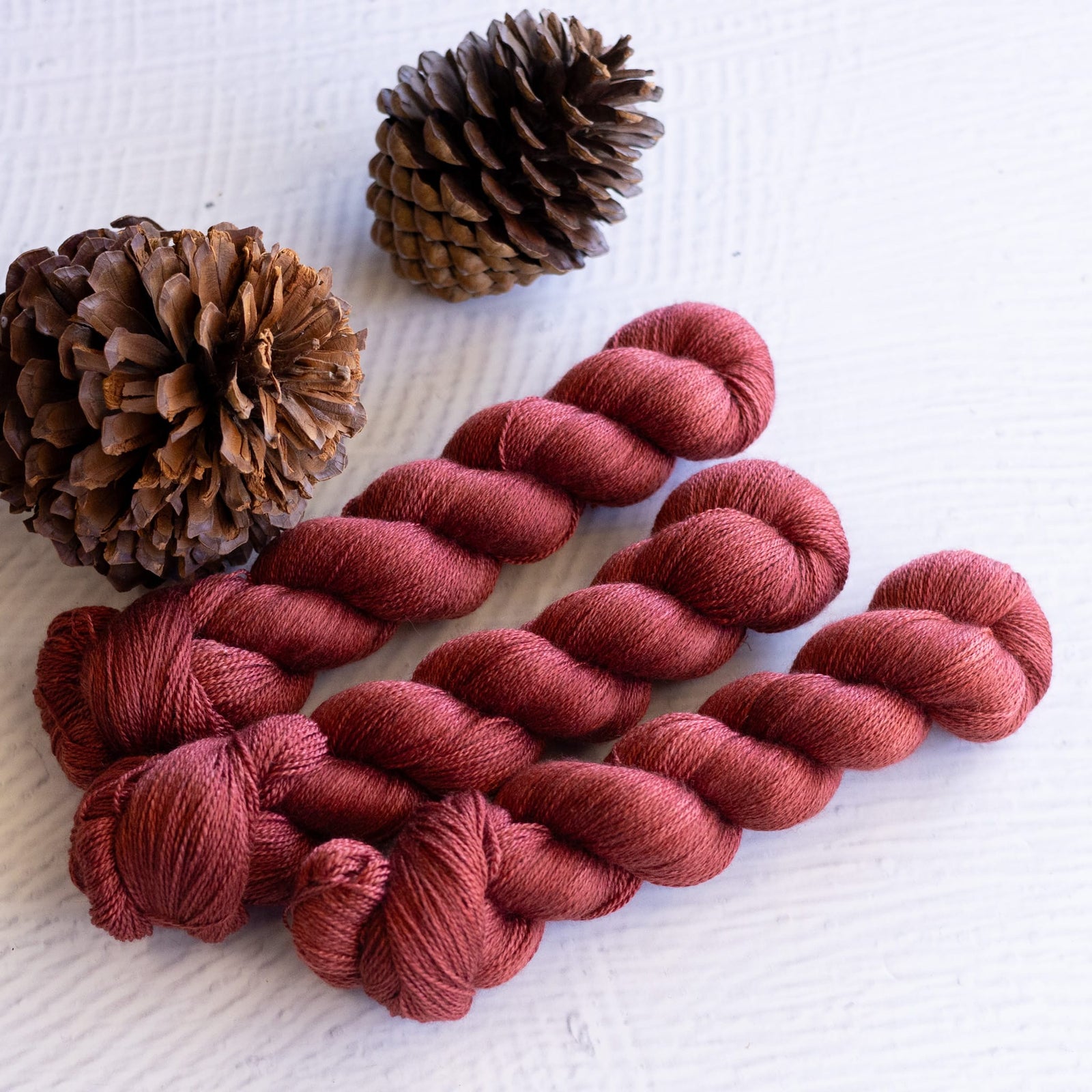 Louie & Lola Yarns BFL Silk Lace - Clay