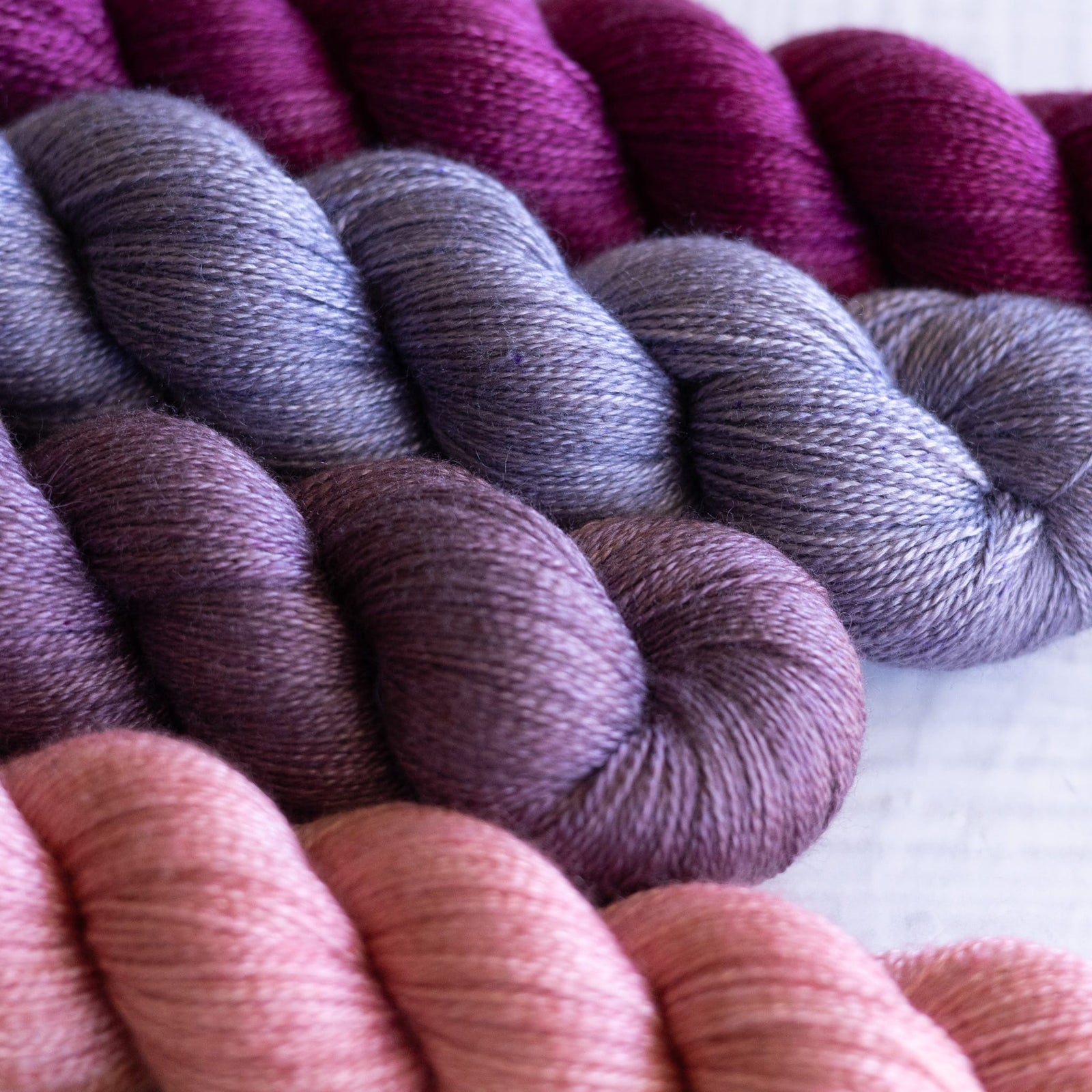 Louie & Lola Yarns BFL Silk Lace - Plume