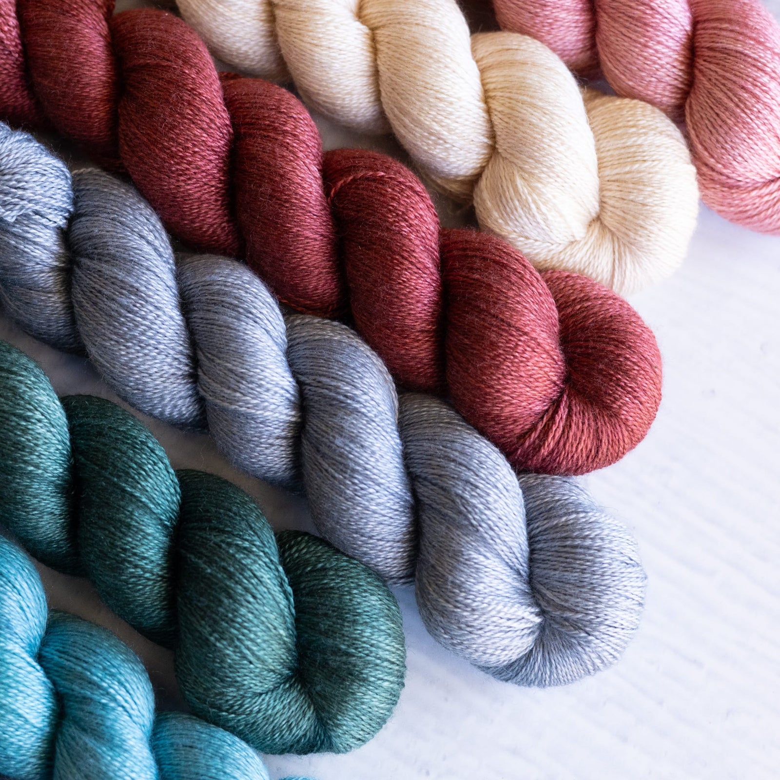 Louie & Lola Yarns BFL Silk Lace - Evergreen