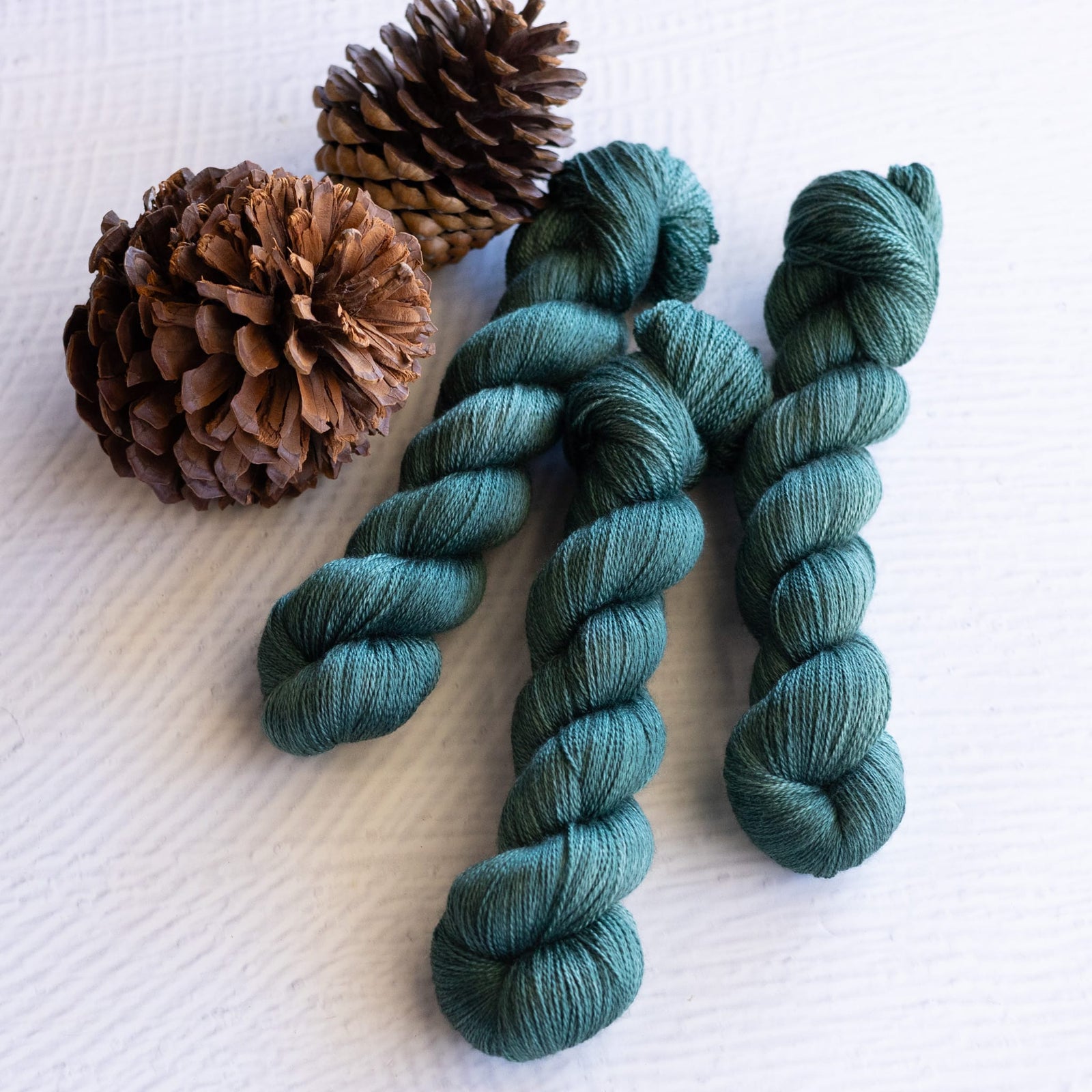 Louie & Lola Yarns BFL Silk Lace - Evergreen