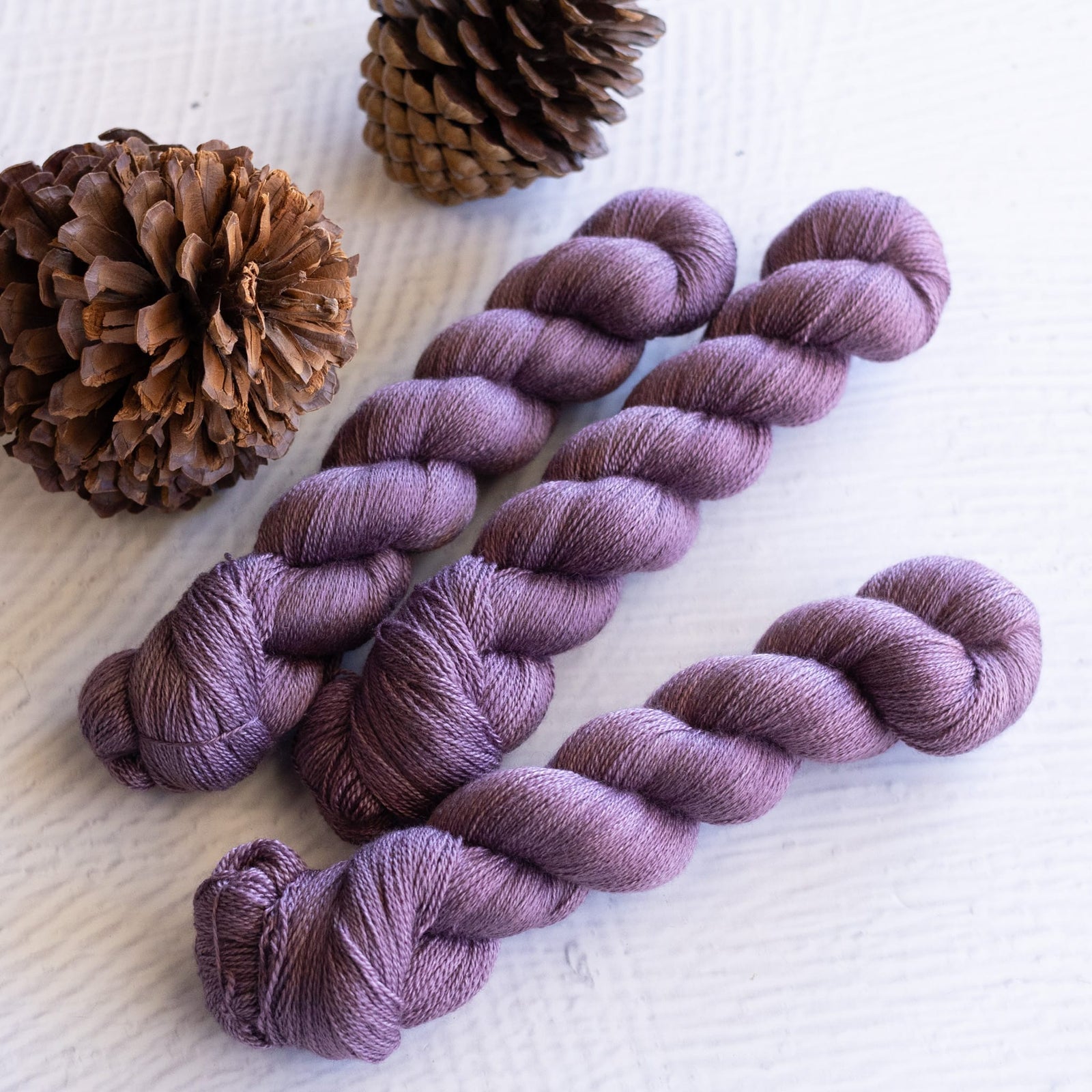 Louie & Lola Yarns BFL Silk Lace - Plume