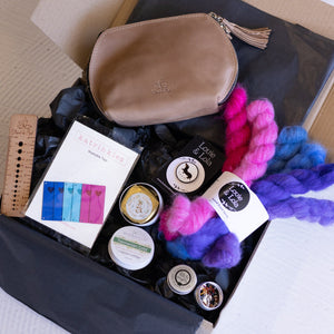 Louie & Lola Yarns Christmas Gift Box - Suri Silk Lace Minis