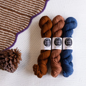 Louie & Lola Yarns Cider & Alabama Bay of Fires Scarf - Yarn Kit
