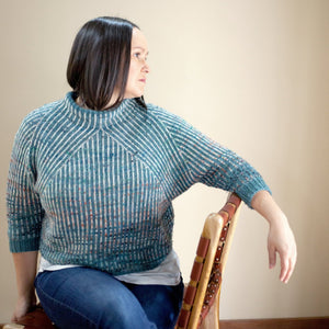 Louie & Lola Yarns EXP Sweater Kit - Blue Moon Fade