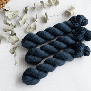 Louie & Lola Yarns French Navy Staple Poncho - Merino Silk Yak Yarn Kit PRE-ORDER