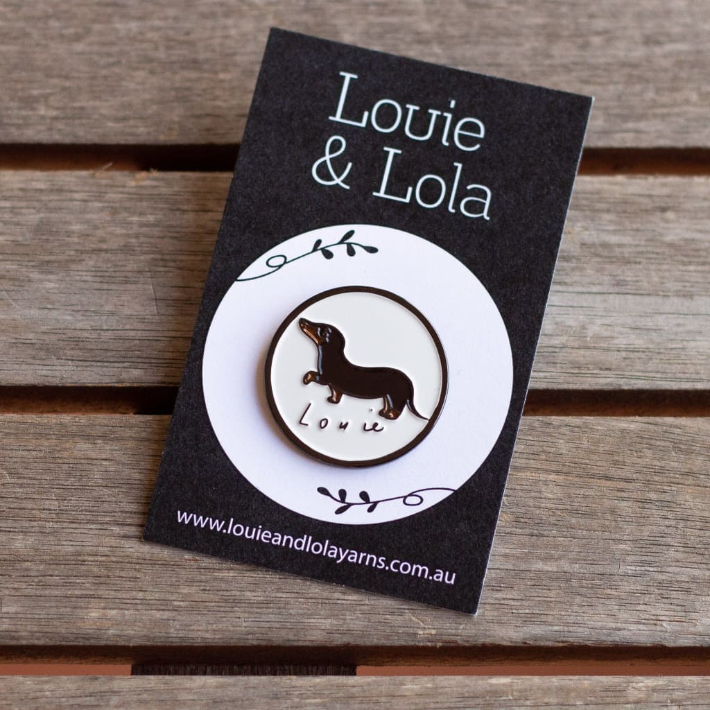Louie & Lola Yarns Louie Enamel Pin