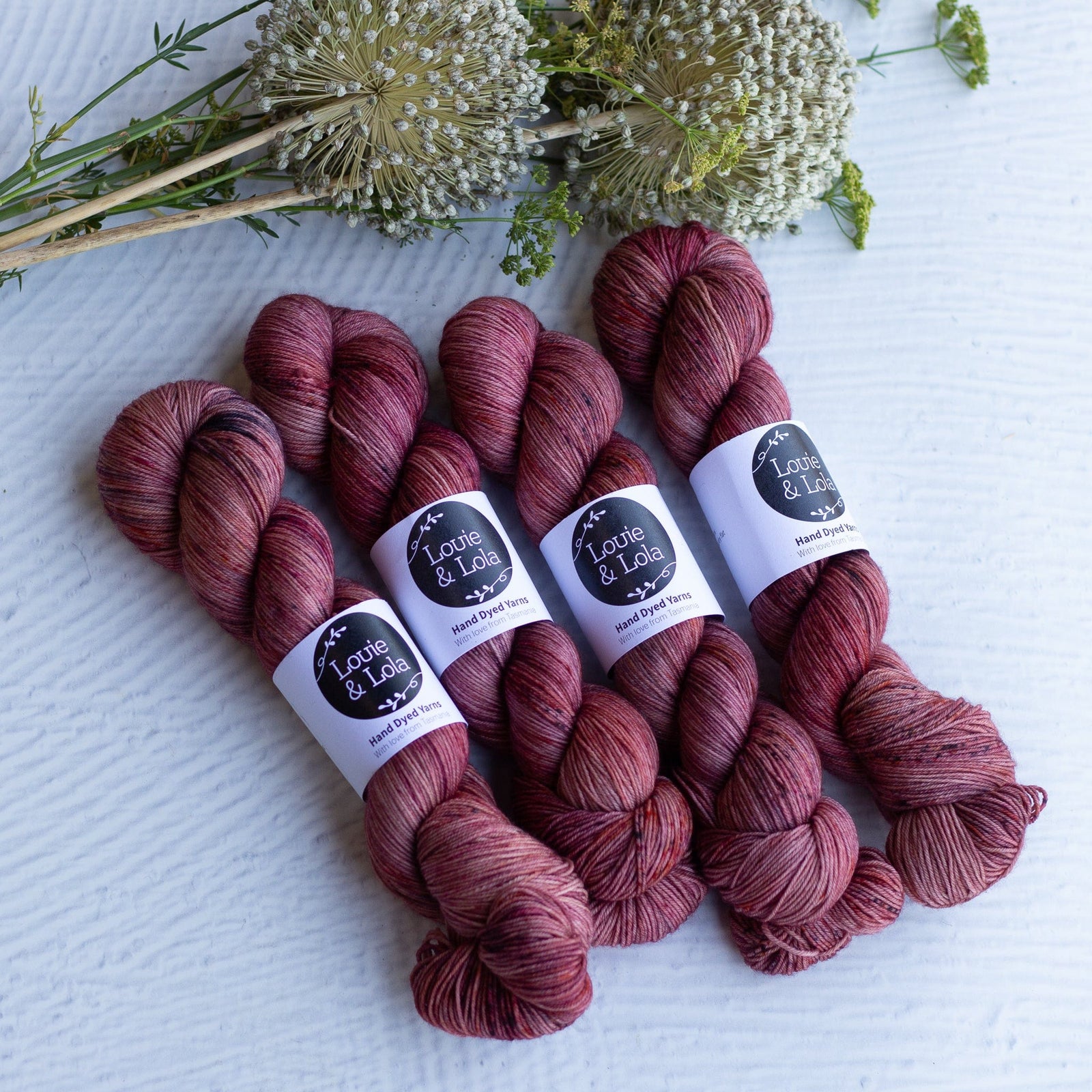 Louie & Lola Yarns Merino Fingering - Guava