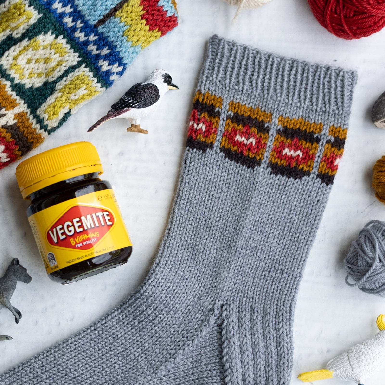 Louie & Lola Yarns Merino Nylon DK - Sydney Doodle Vegemite DK Sock Set PRE-ORDER