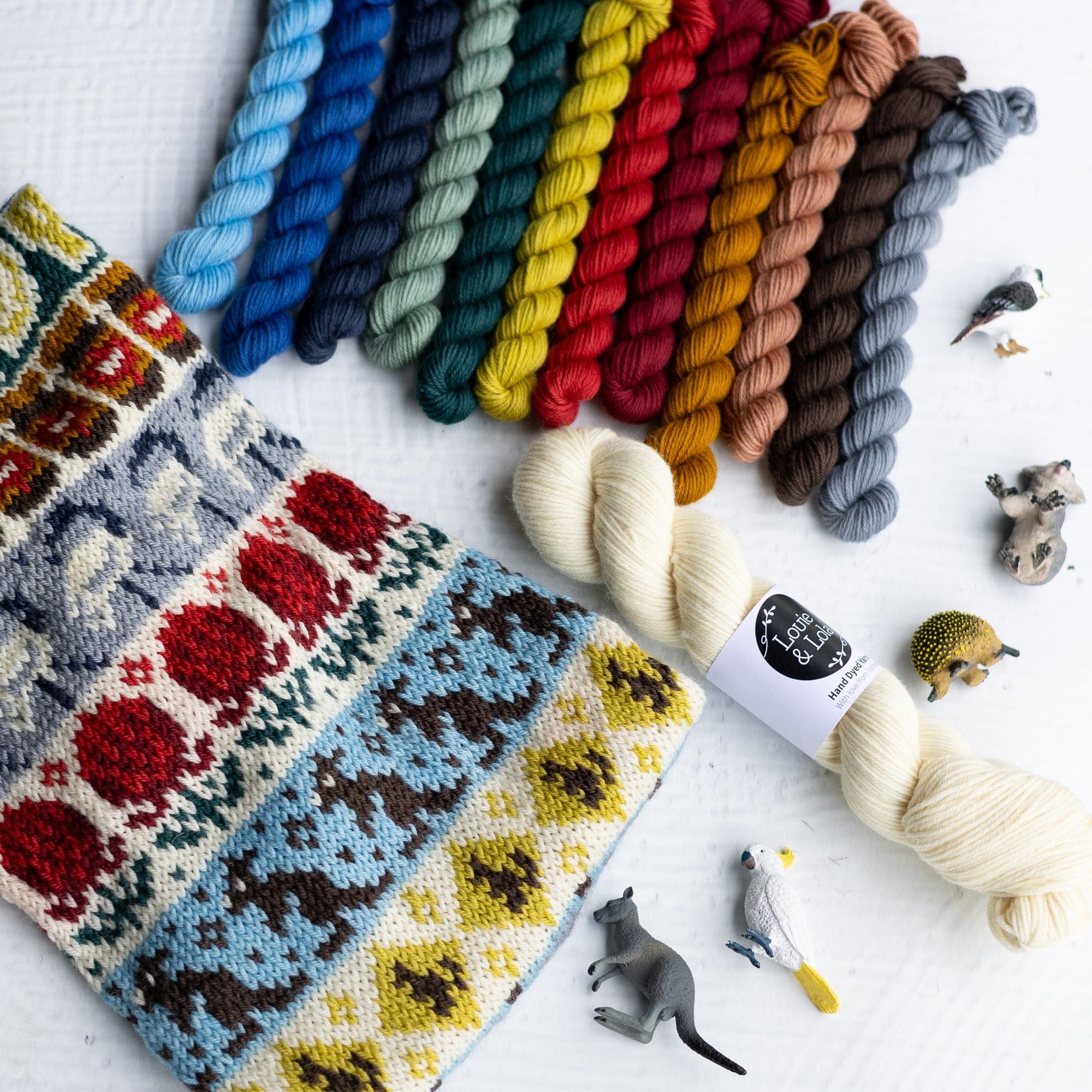 Louie & Lola Yarns Merino Nylon DK - Sydney Doodle Yarn Kit 1 PRE-ORDER