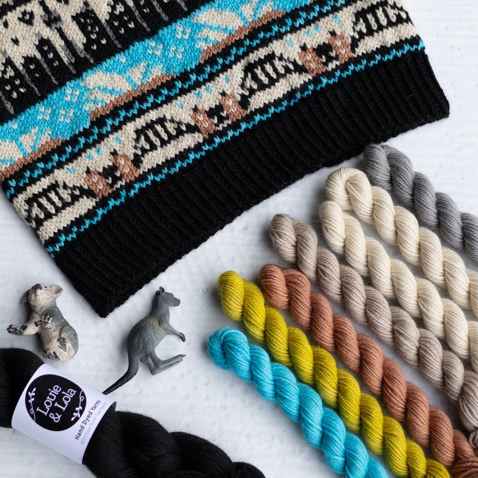 Louie & Lola Yarns Merino Nylon DK - Sydney Doodle Yarn Kit 3 PRE-ORDER