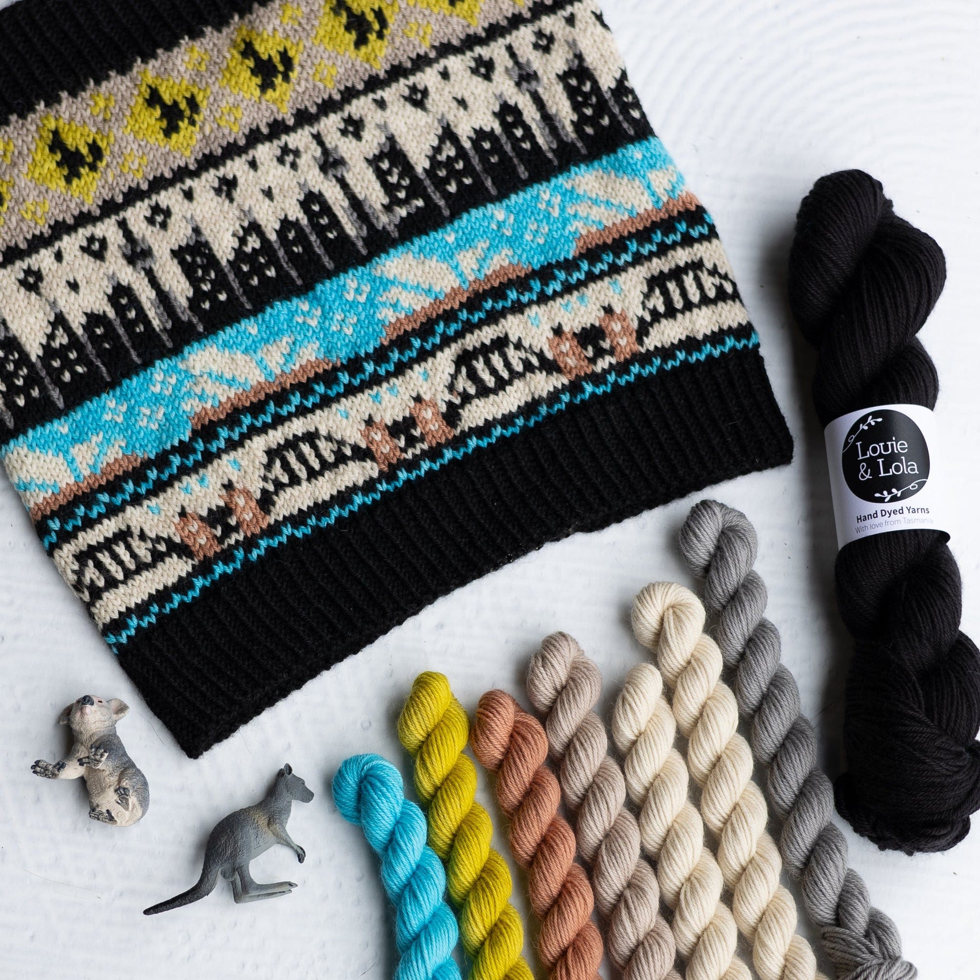 Louie & Lola Yarns Merino Nylon DK - Sydney Doodle Yarn Kit 3 PRE-ORDER