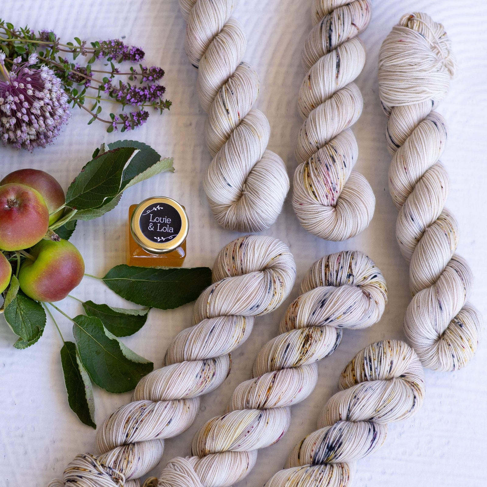 Louie & Lola Yarns Merino Nylon Sock - Harvest Collection - Leafdrop