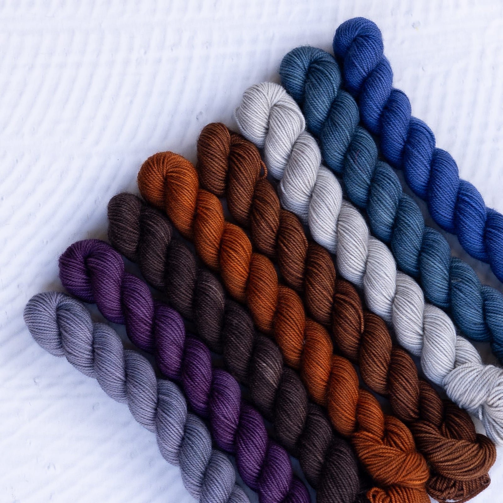 Louie & Lola Yarns Merino Nylon Sock - OOAK Mini Skein Set no. 1