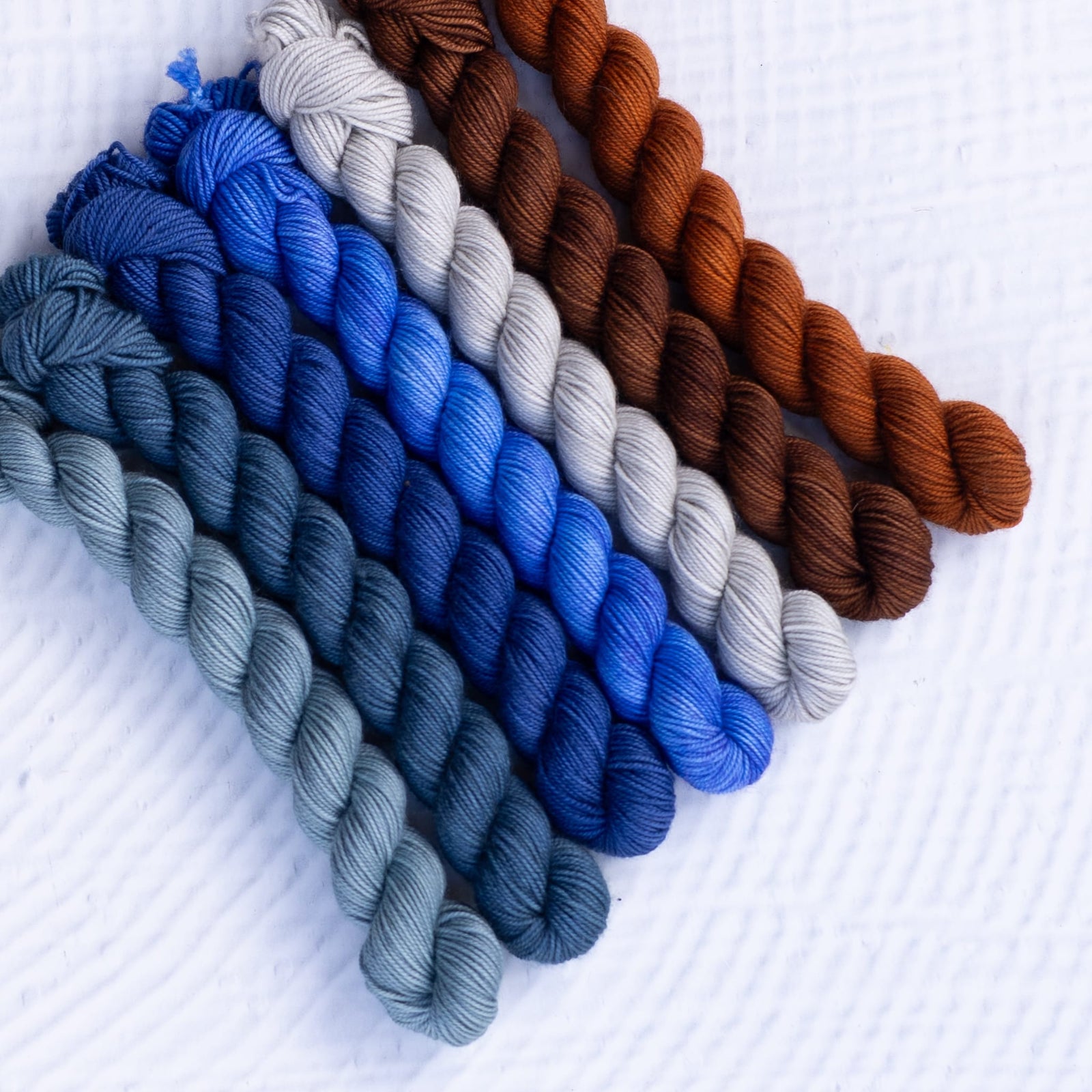 Louie & Lola Yarns Merino Nylon Sock - OOAK Mini Skein Set no. 2