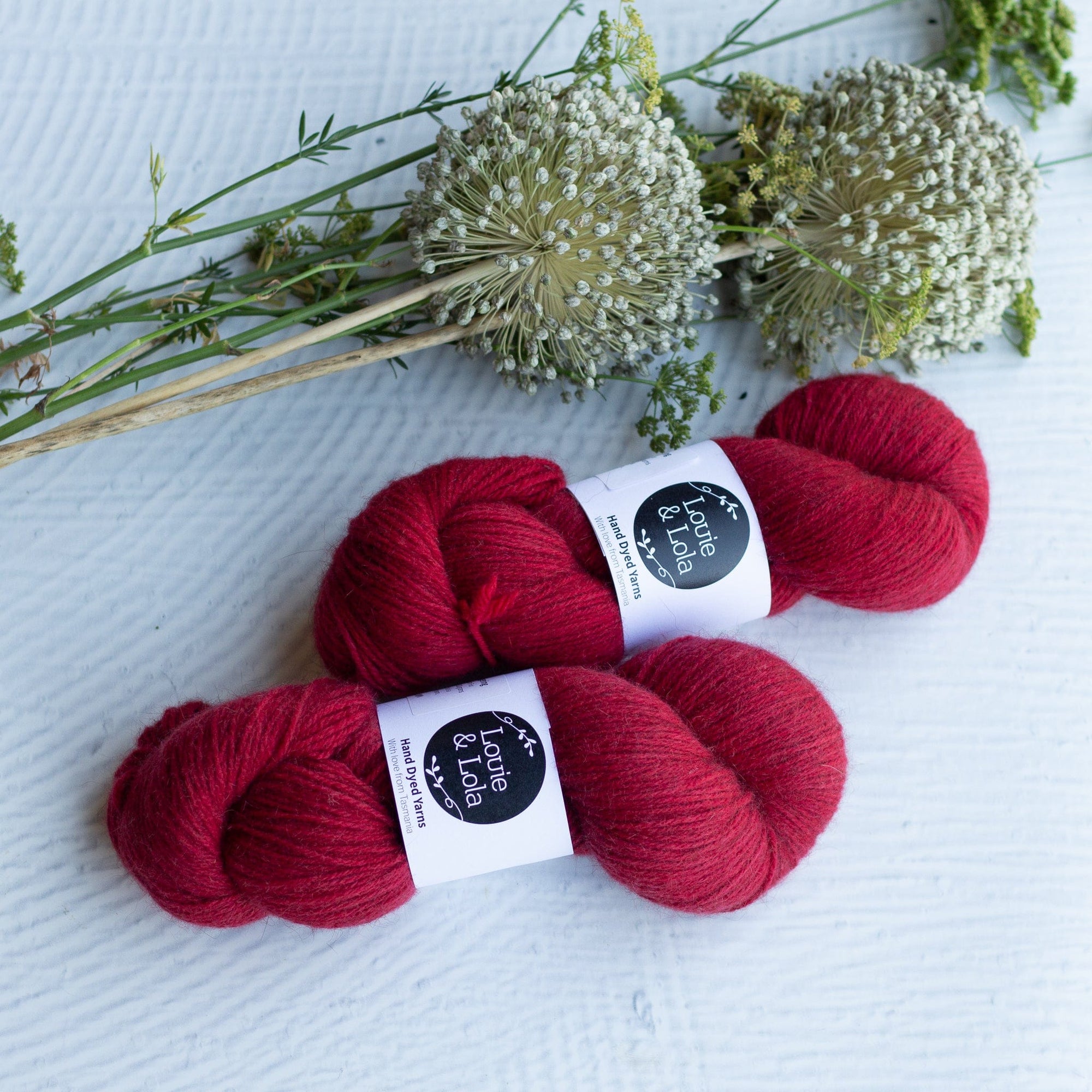 Louie & Lola Yarns Merino Possum DK - Red Gum