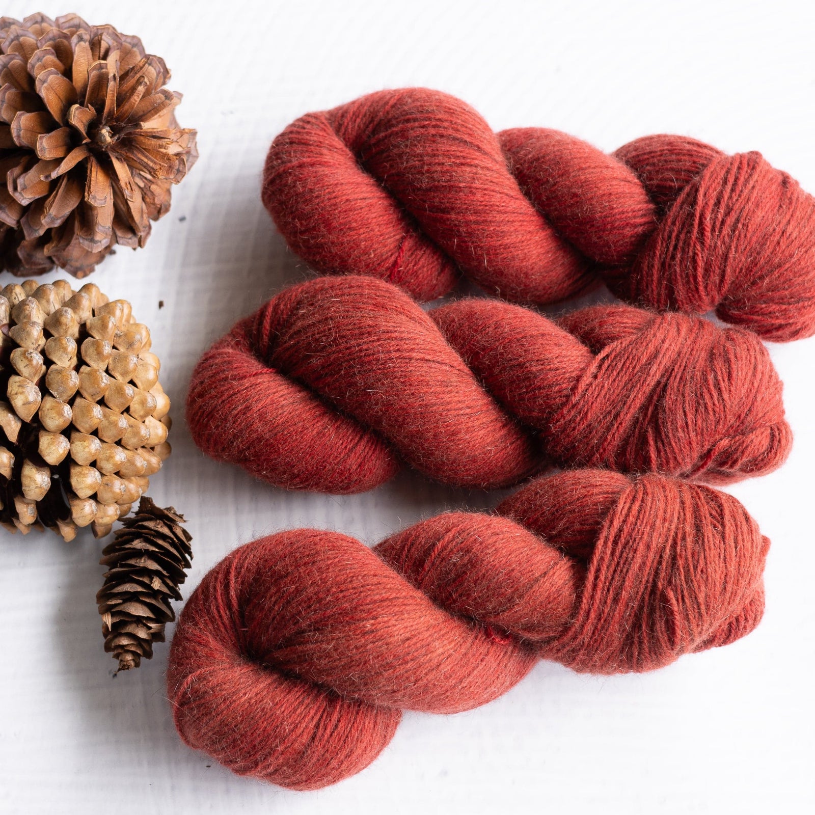 Louie & Lola Yarns Merino Possum Fingering - Tonals Collection - Barn Red