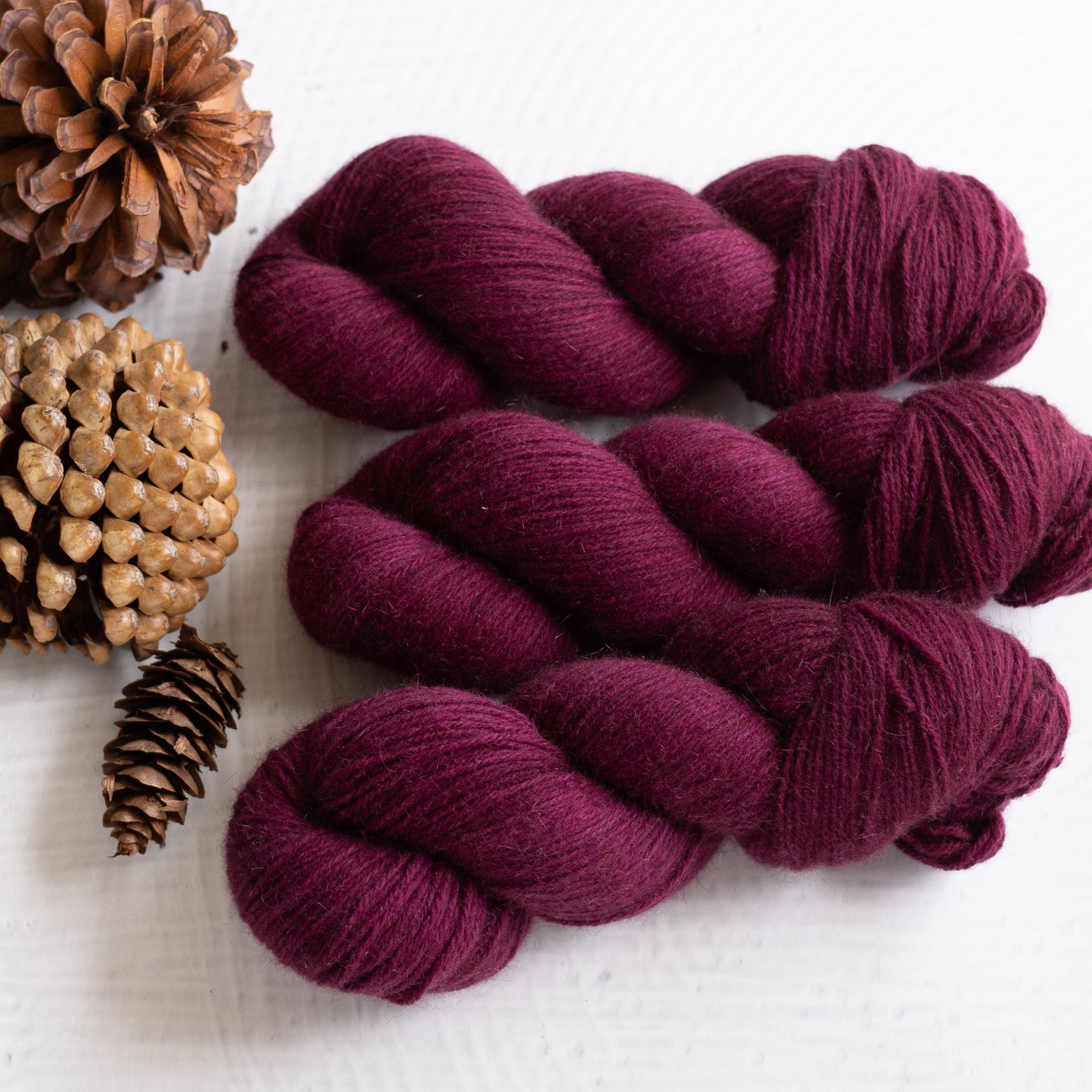 Louie & Lola Yarns Merino Possum Fingering - Tonals Collection - Cabernet