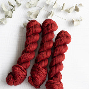 Louie & Lola Yarns Merino Silk Yak DK - Tonals Collection - Barn Red