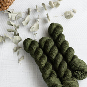 Louie & Lola Yarns Merino Silk Yak DK - Tonals Collection - Basil