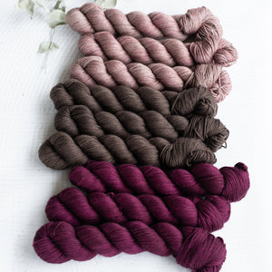 Louie & Lola Yarns Merino Silk Yak DK - Tonals Collection - Cabernet