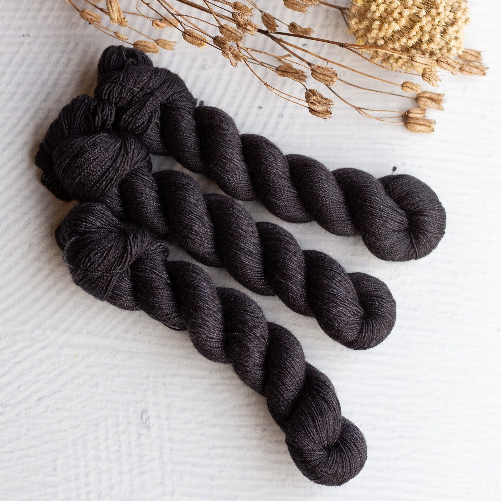 Louie & Lola Yarns Merino Silk Yak Fingering - Charcoal
