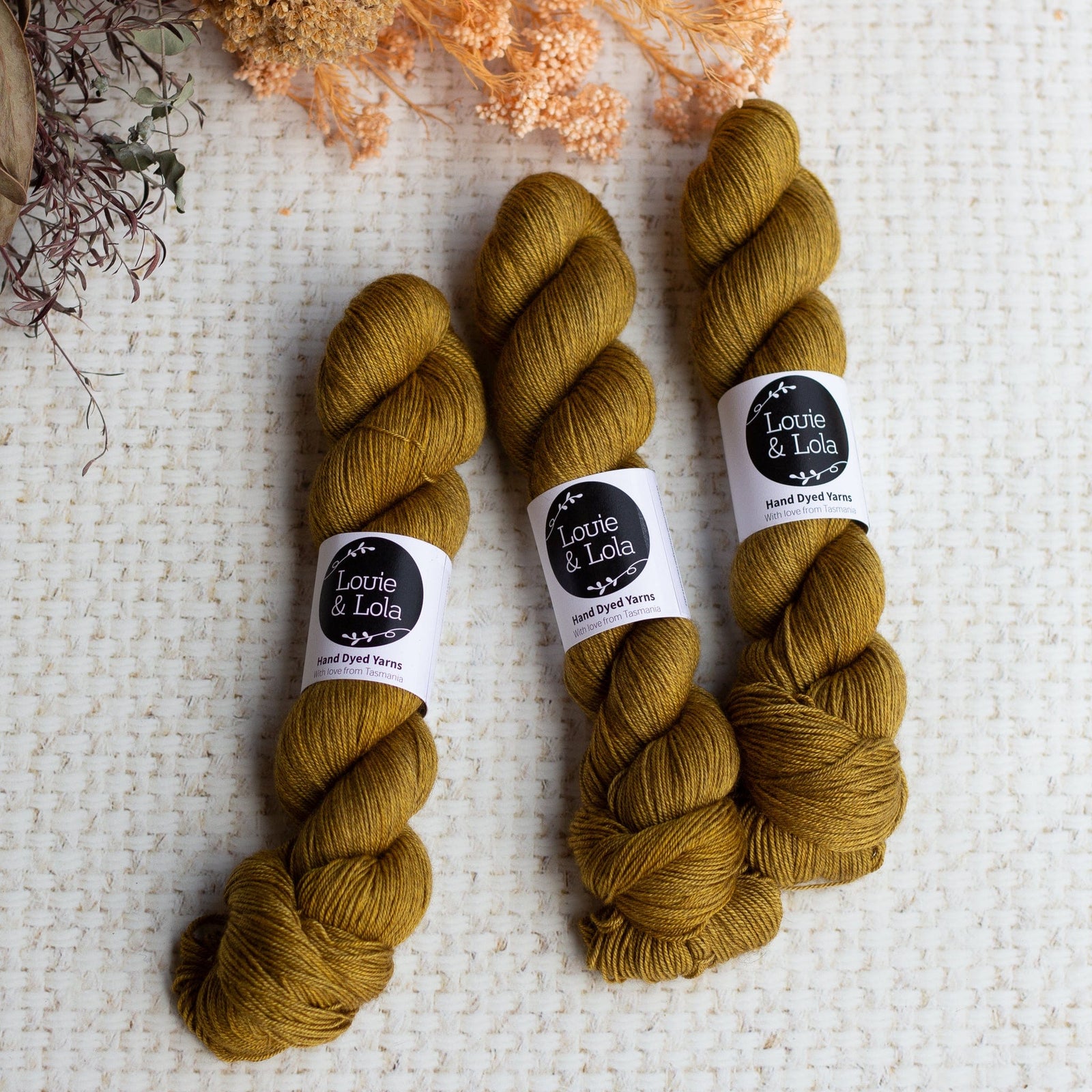Louie & Lola Yarns Merino Silk Yak Fingering - Gold