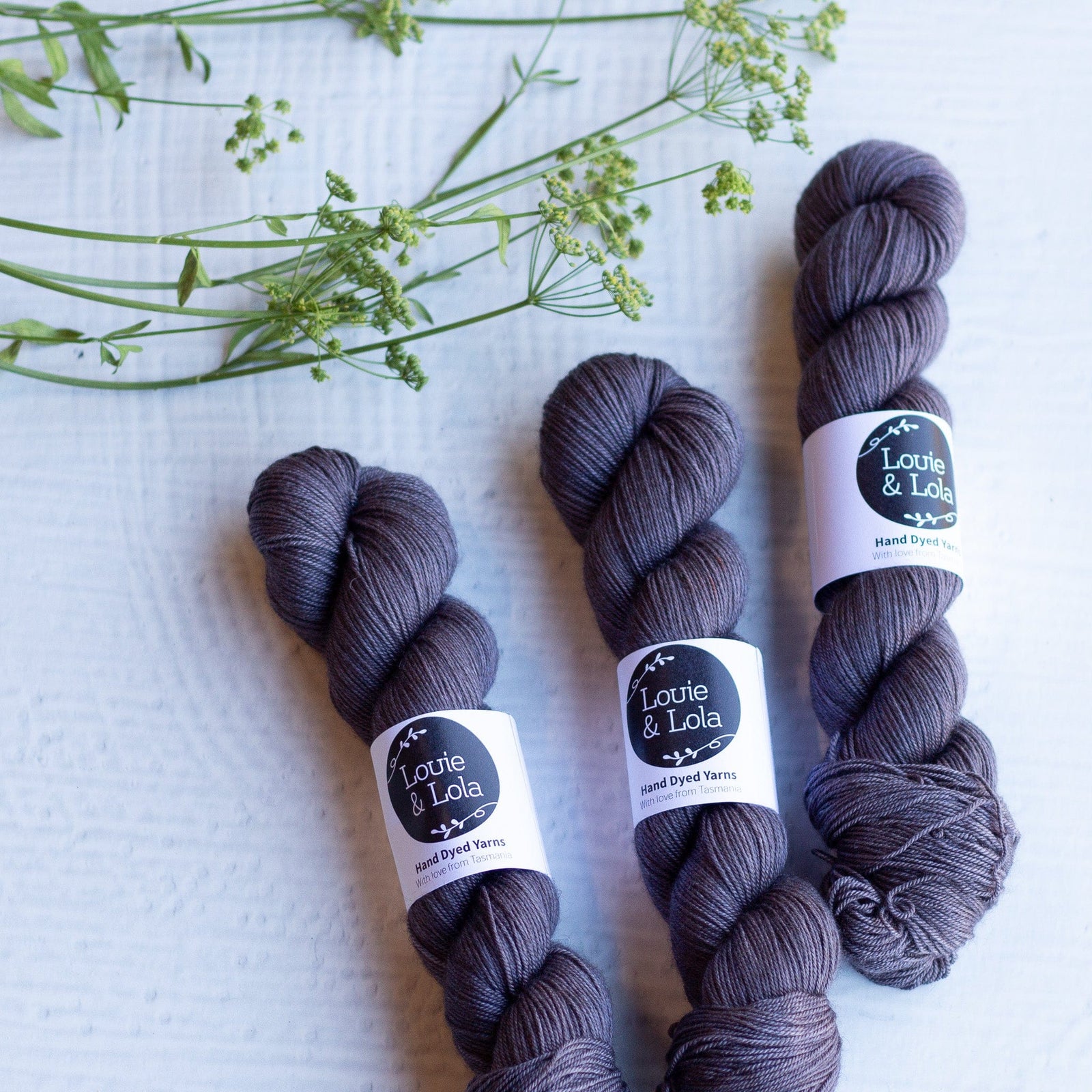 Louie & Lola Yarns Merino Silk Yak Fingering - Plum